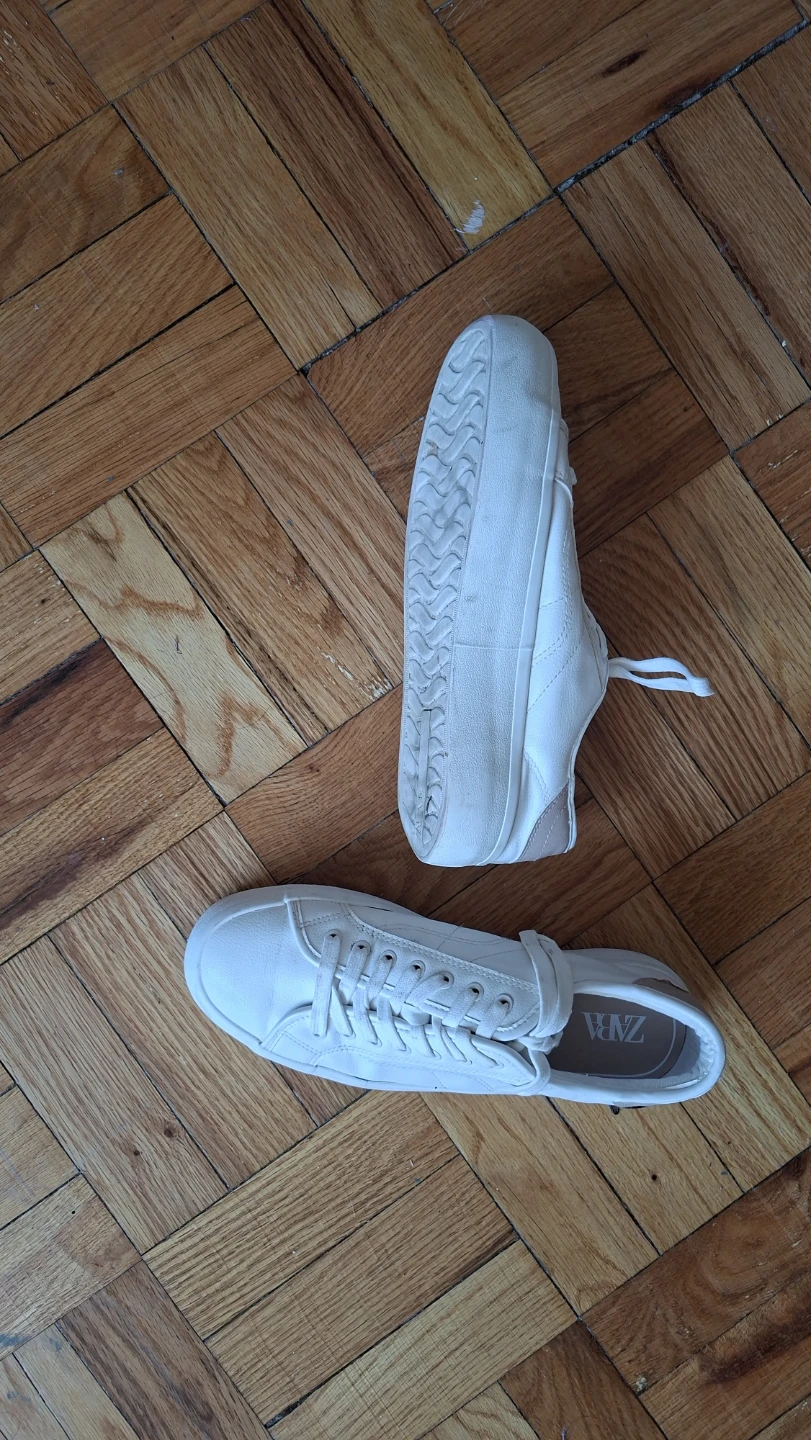 Zara White Sneakers 39 /8.5 - photo 2