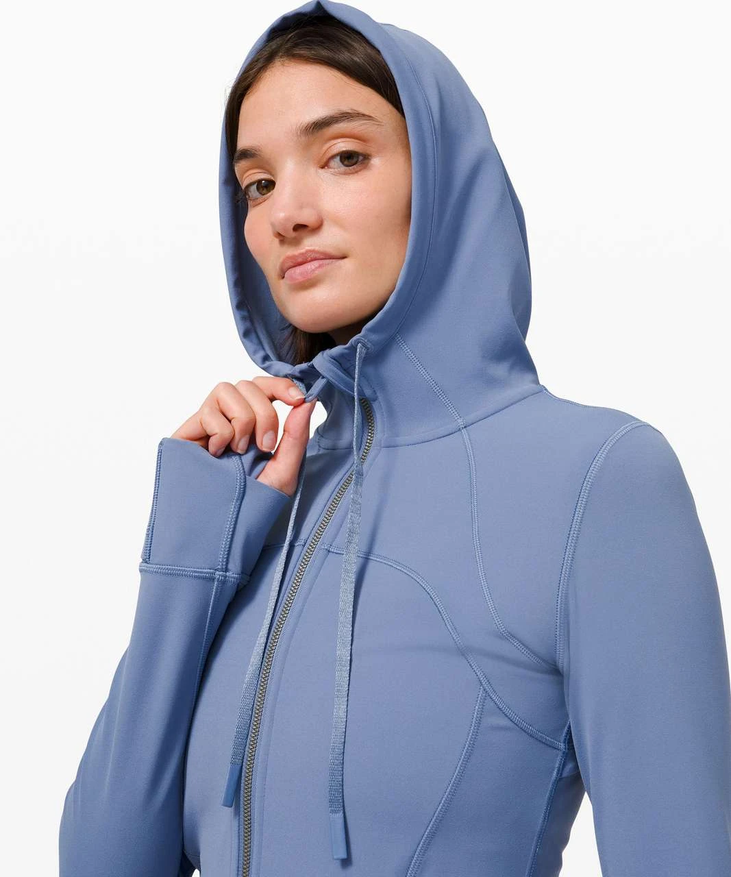 🍋 Lululemon Light Grey Womens Zip-Up Hoodie Jacket - Size 10 - photo 3