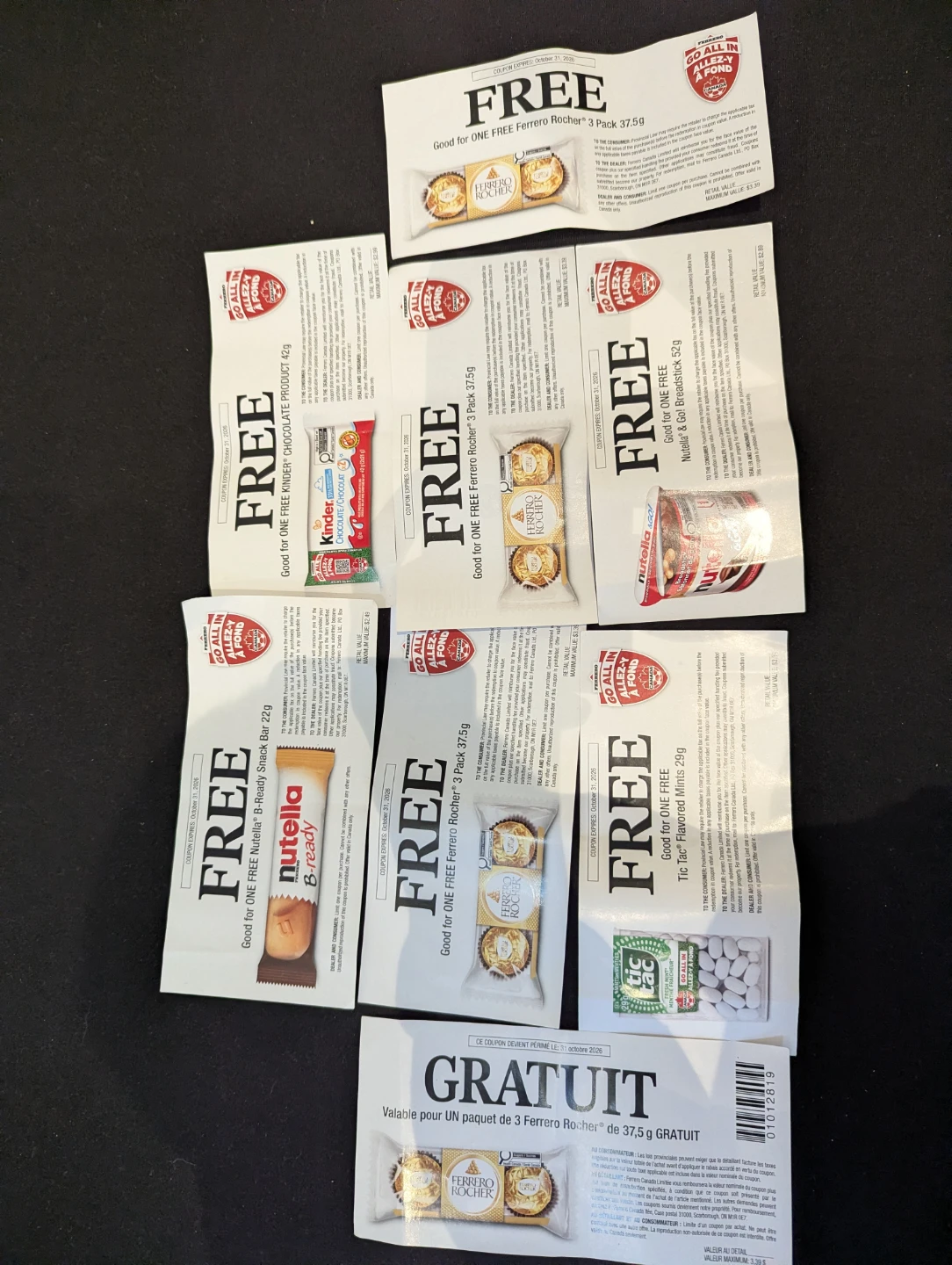 Ferrero Food Product Coupons