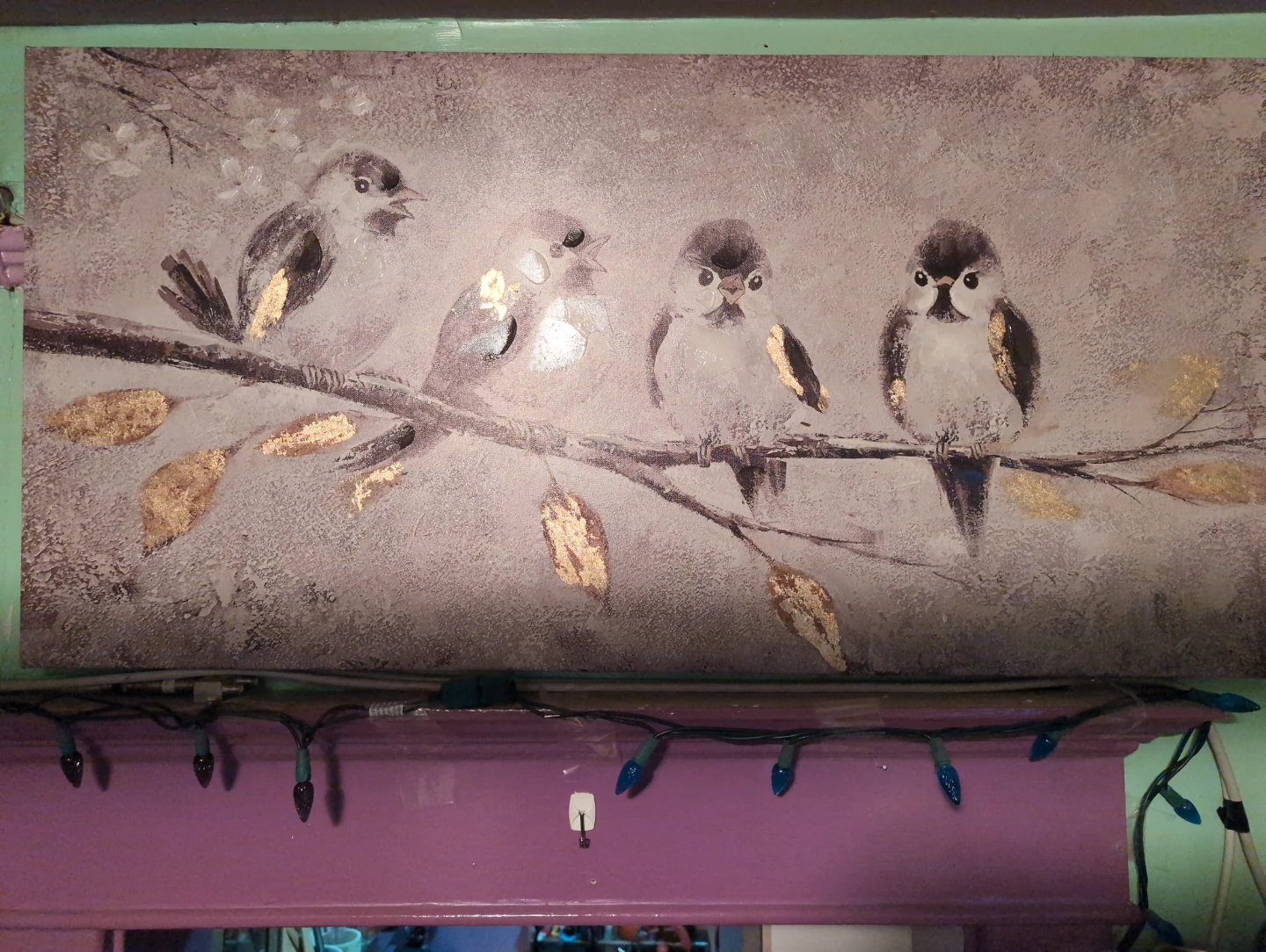 Four Birds Wall Art Canvas