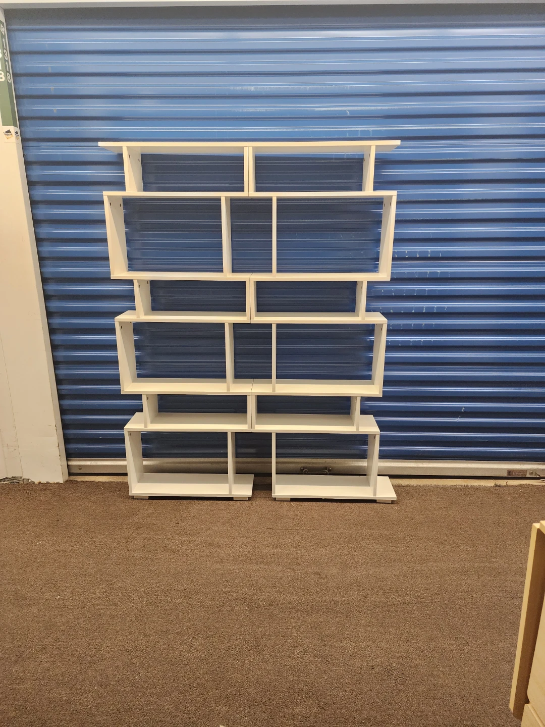 Set of Two Modern White Shelving Units - photo 5