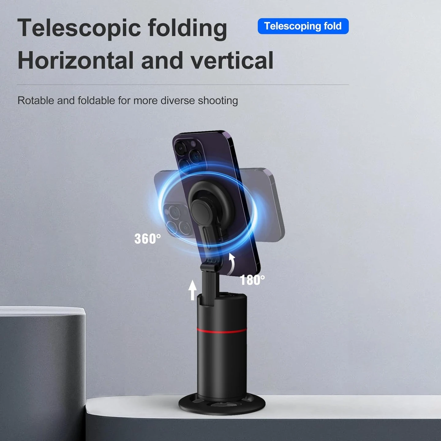 Auto face Tracking Tripod Magnetic Phone Tripod for TikTok Vlog - photo 2