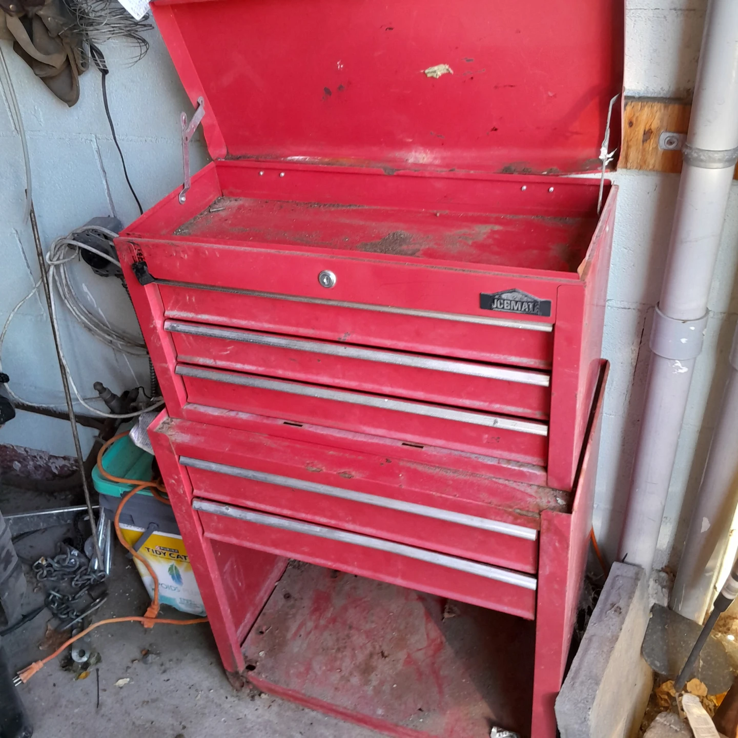 Jobmate Red Metal Tool Chest - photo 2