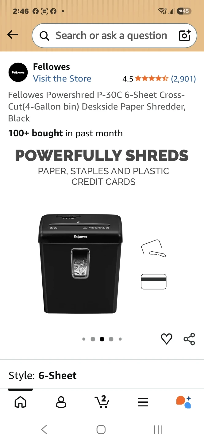 Powershred P-30C Cross-Cut Shredder - photo 5