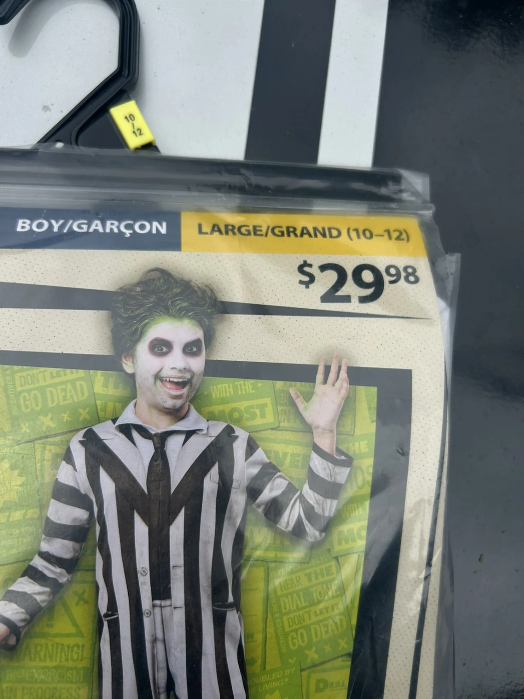 Beetlejuice Costume Boys Large 10-12