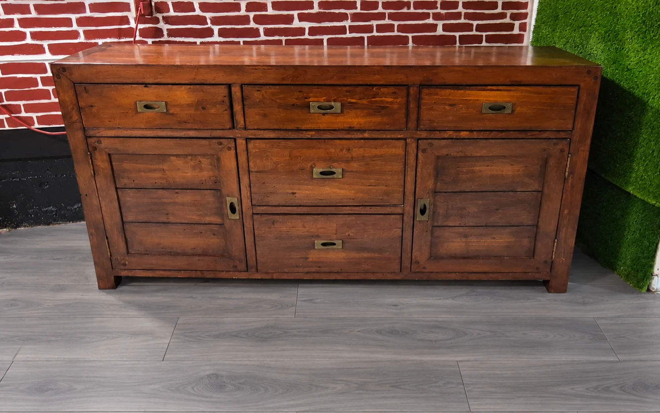 Rustic Wood Buffet Sideboard - photo 2
