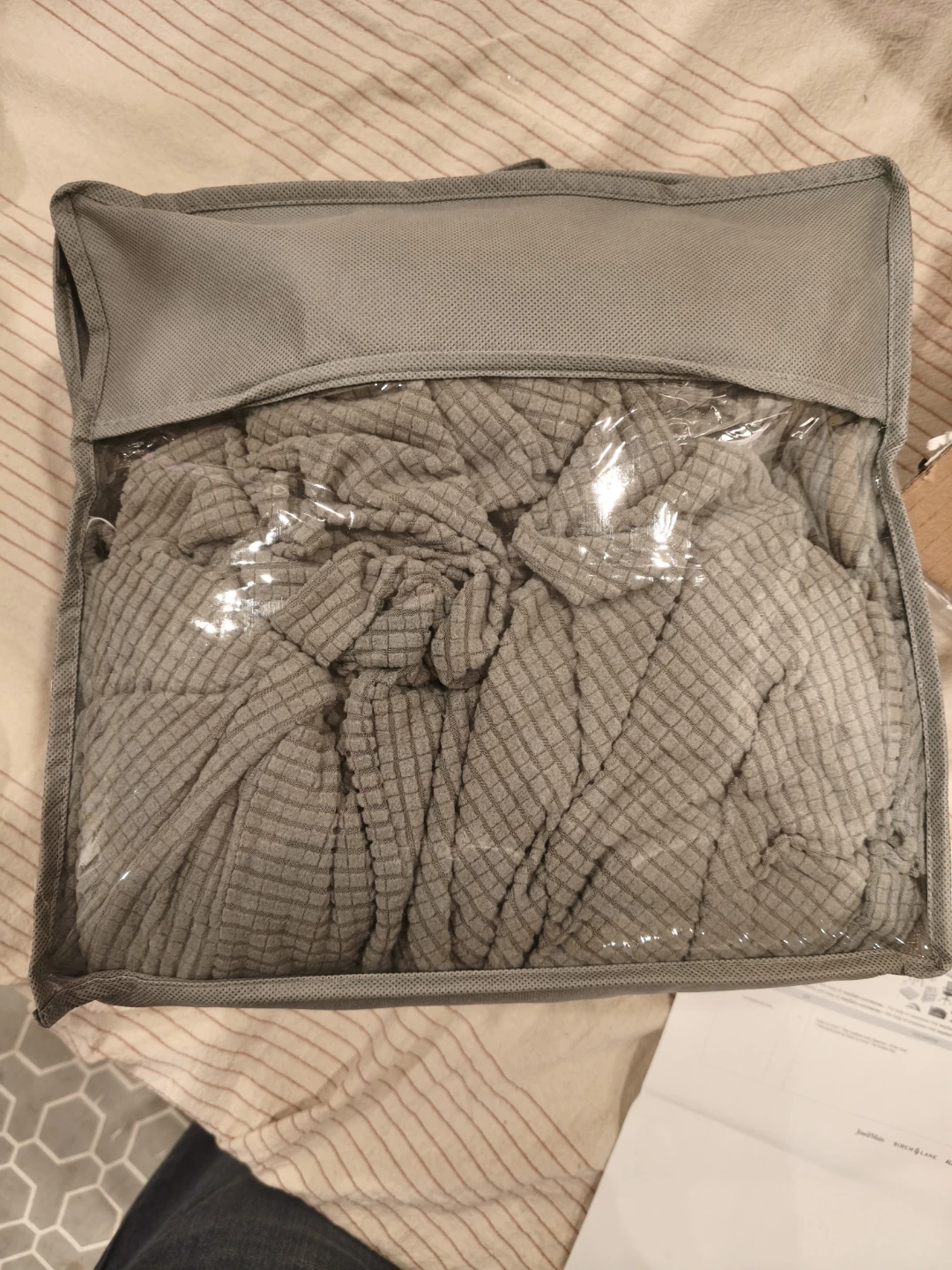 Eider & Ivory Box Cushion Sofa Slipcover - Silver Gray - photo 5