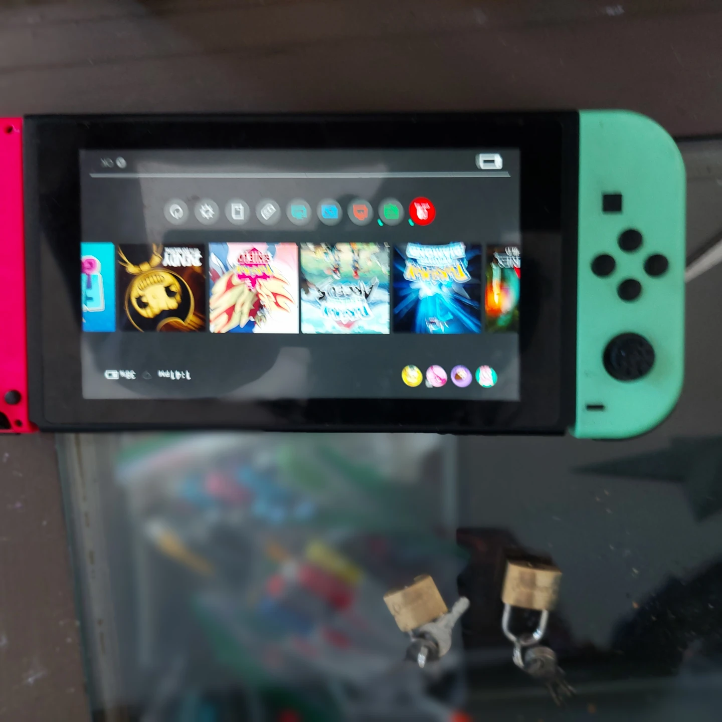 Nintendo Switch Console with Neon Joy-Cons