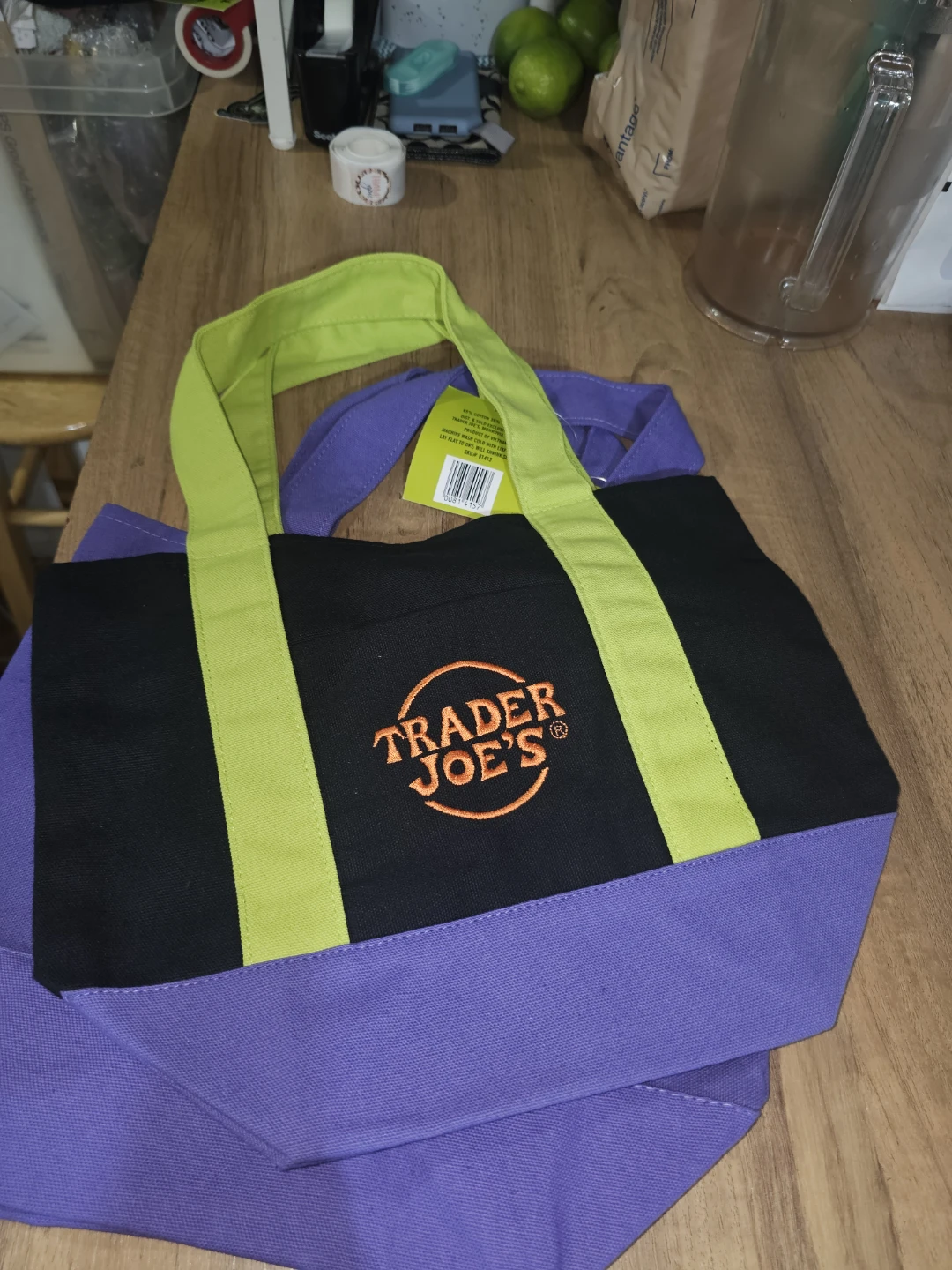 Trader Joe's Canvas Mini Tote Bags - photo 4