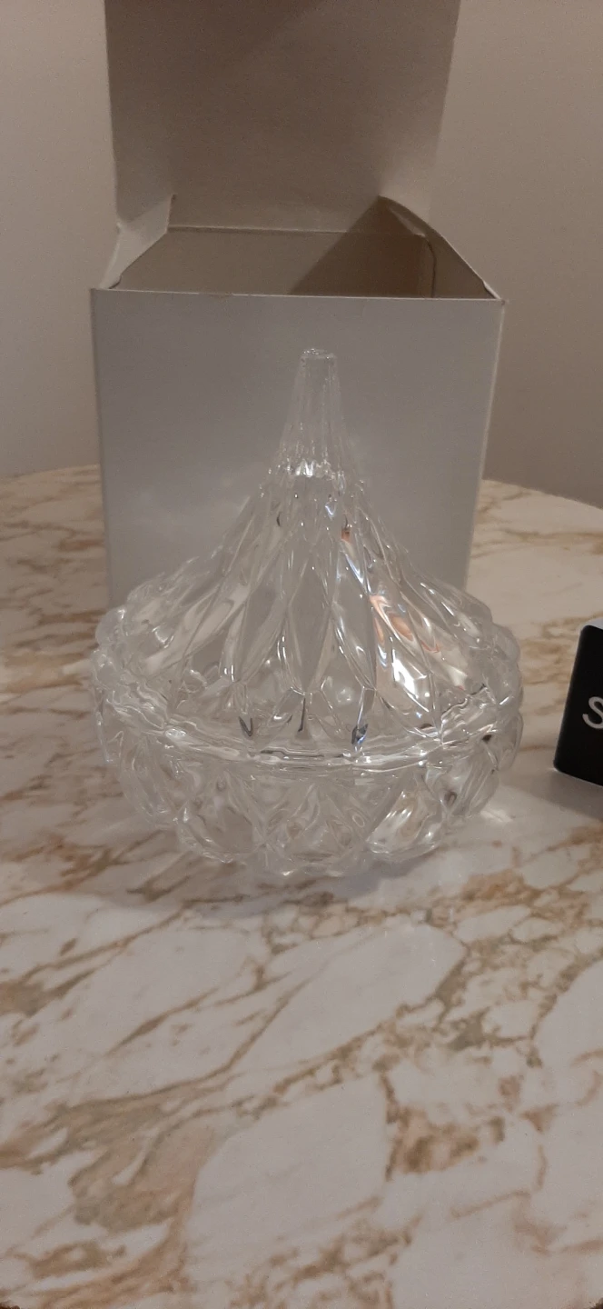 Godinger covered Hershey Kiss shaped candy dish