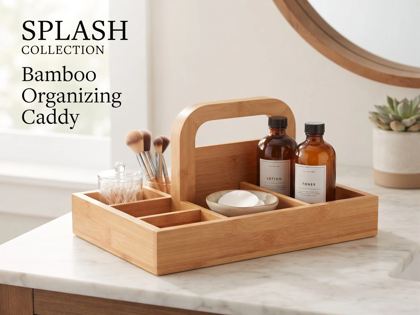 Splash Collection Bamboo Organizing Caddy