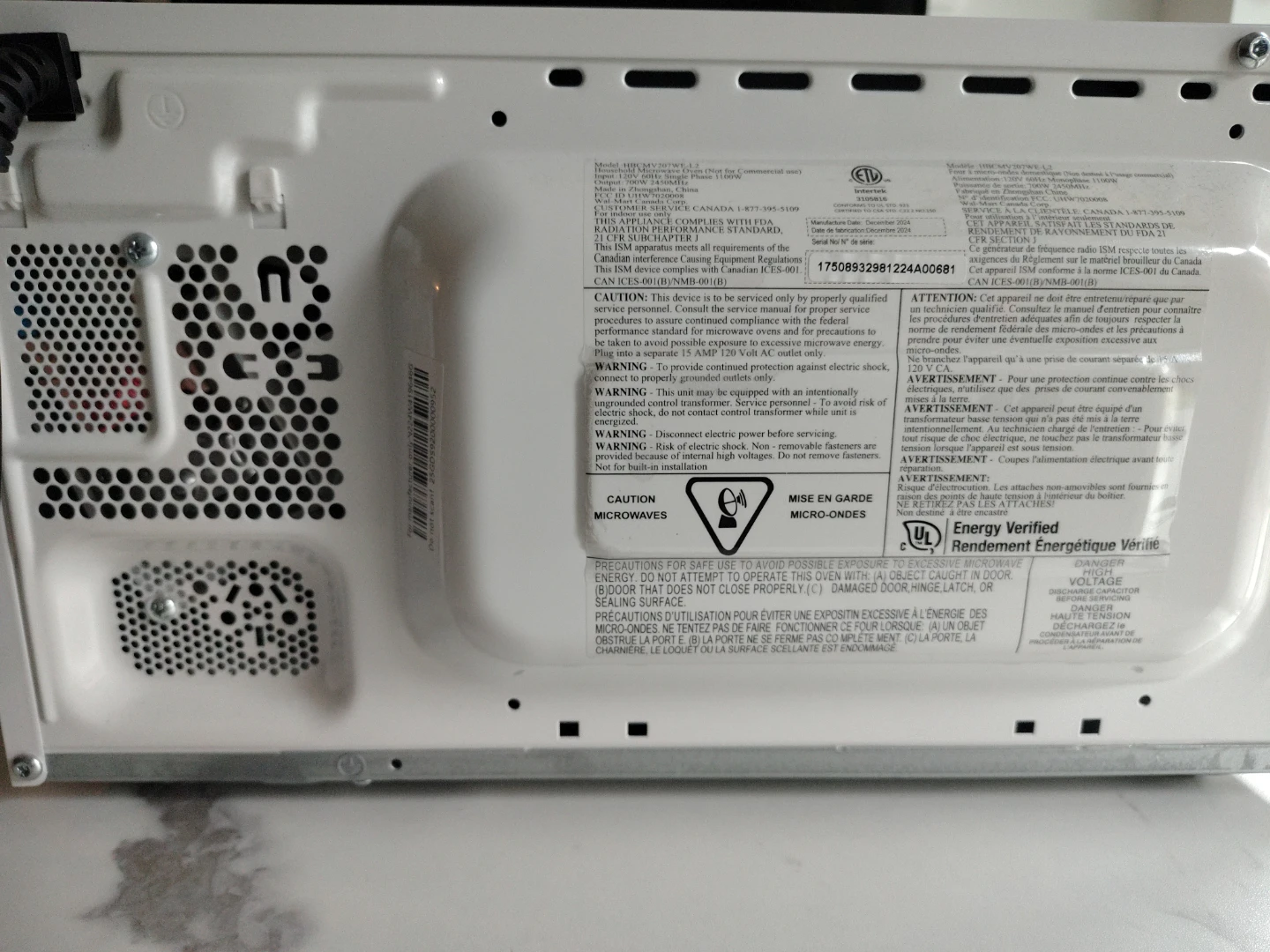 Hamilton Beach Microwave White - photo 3
