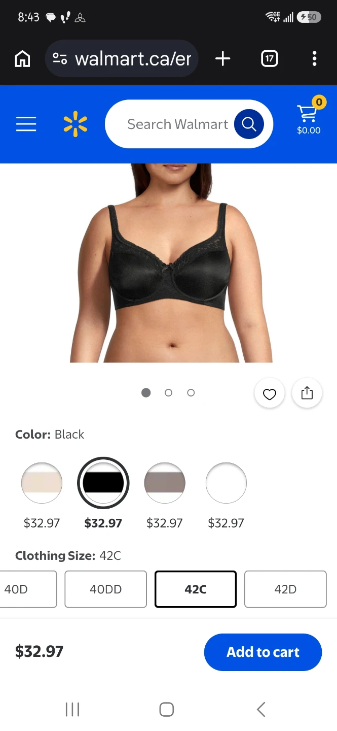 Warner's Minimizer Underwire Bra Black 42C - photo 4