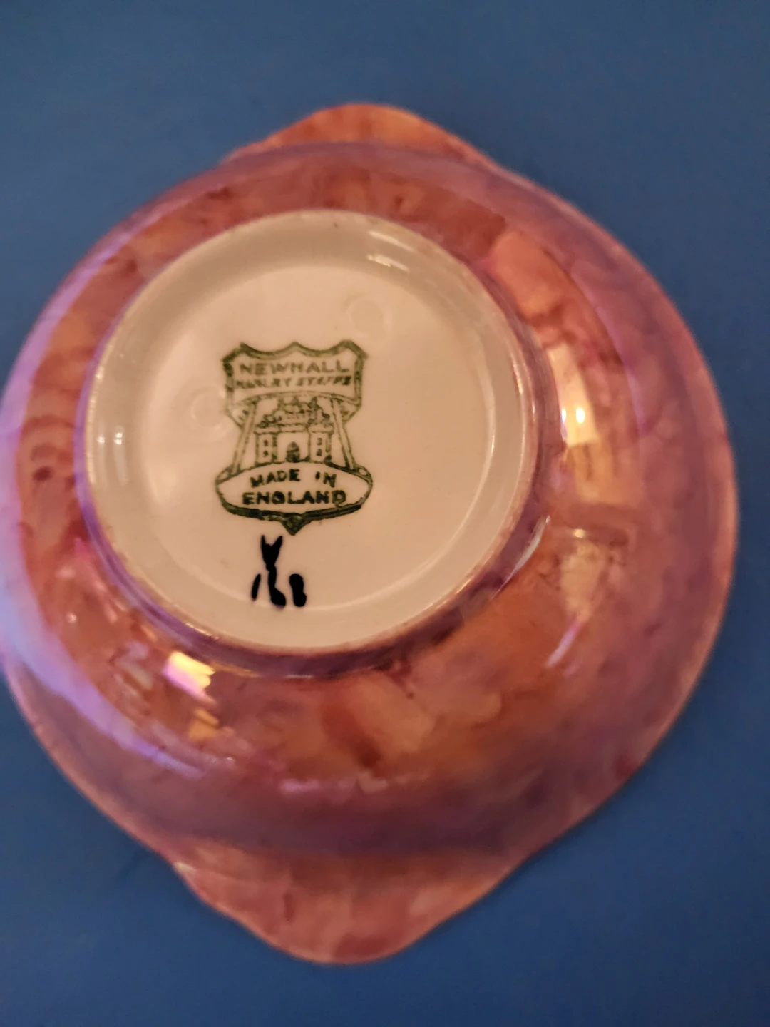 Vintage Newhall England Pink Lustreware Dish - photo 2