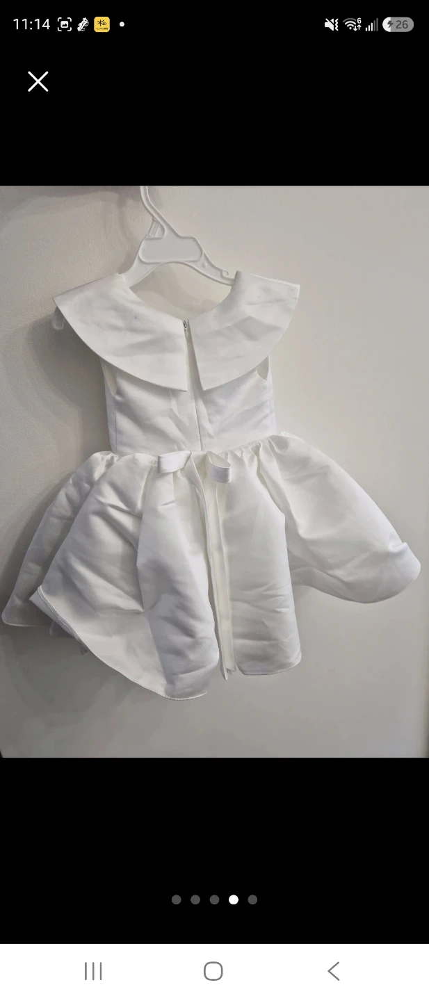 White formal dress for girls 12-16months - photo 2