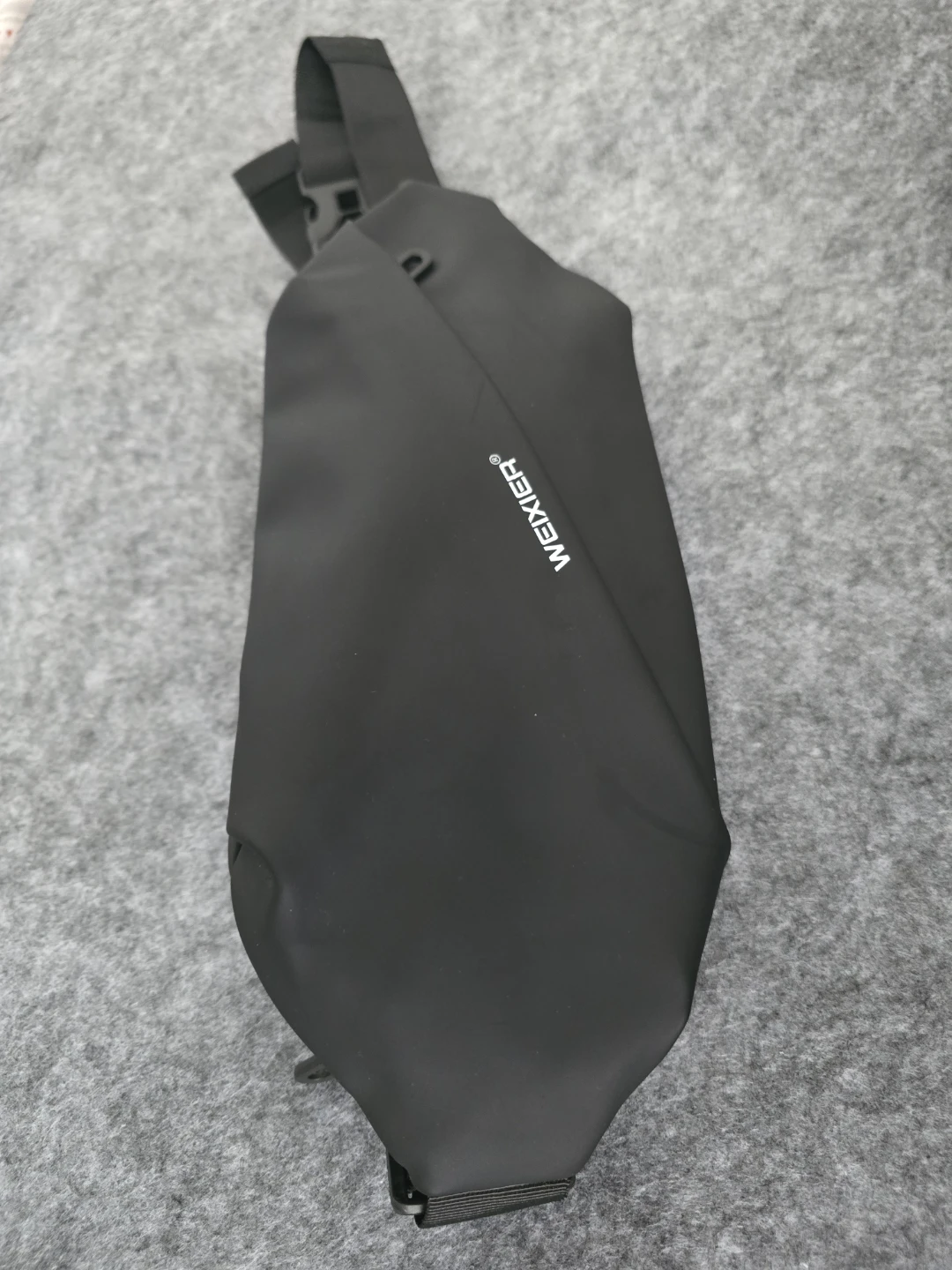 Black Belt Fanny Cross Body Chest  Bag Minimalist  Waterproof
