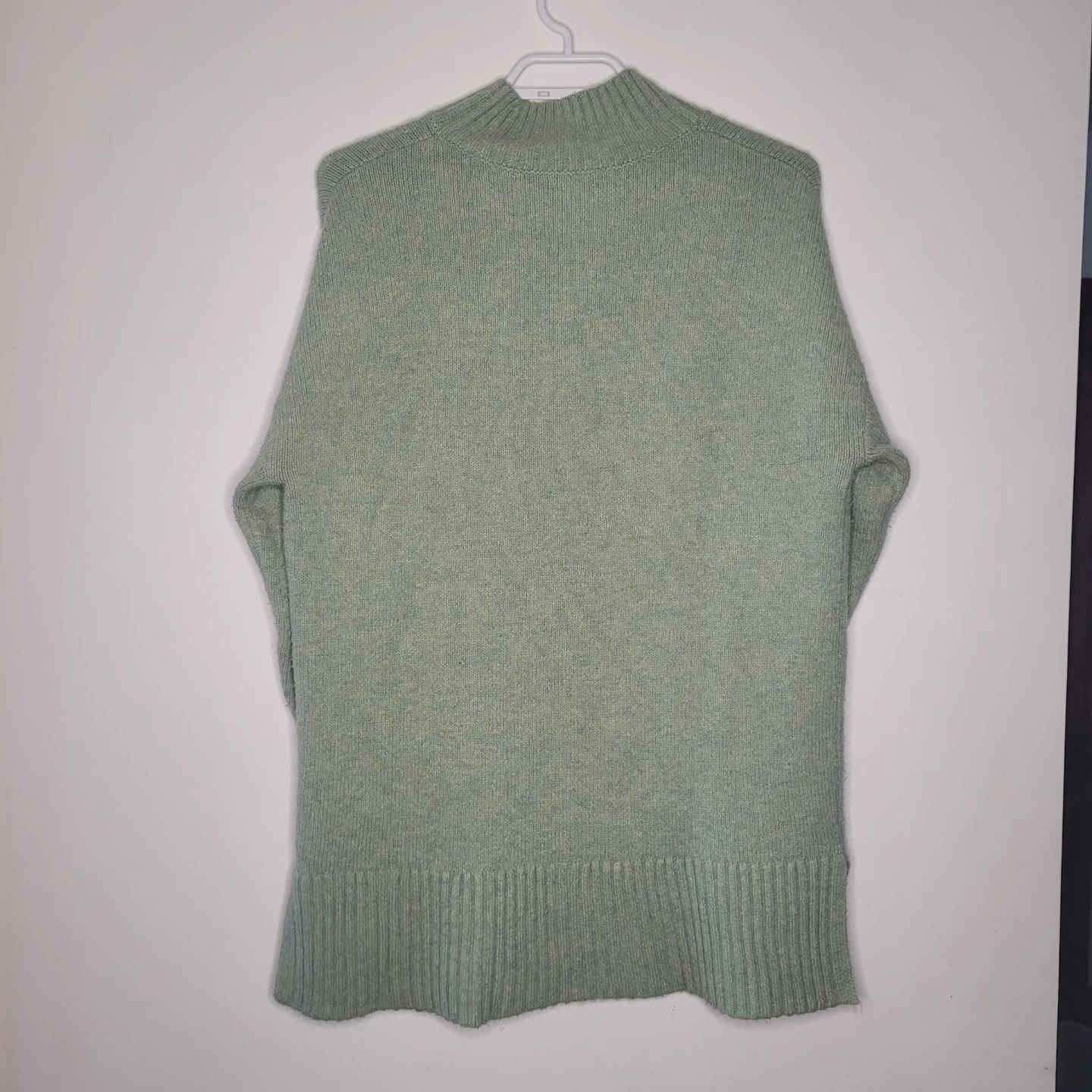 Sage Green Mock Neck Knit Sweater - photo 3