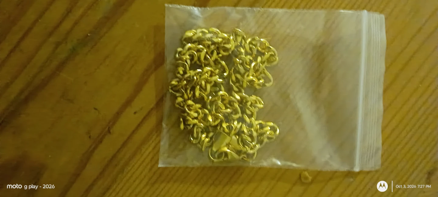 18k Gold-plated Curb Chain Necklace - photo 4