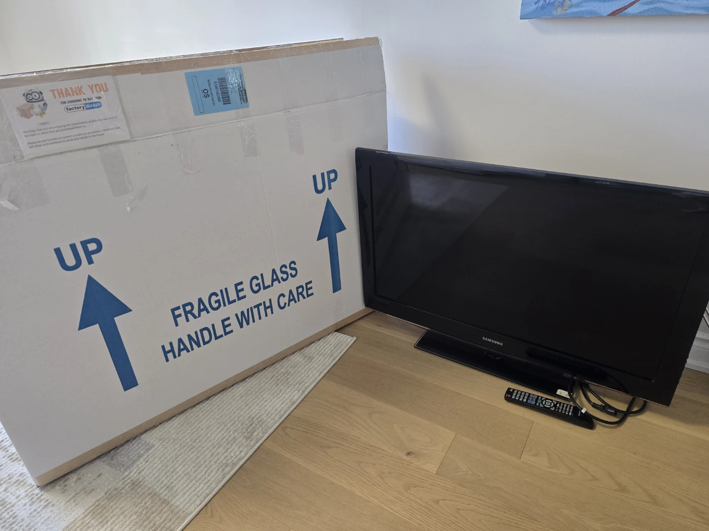 Samsung 40" LCD TV — $30