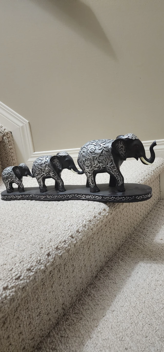 Elephant Family Decorative Figurine - photo 2