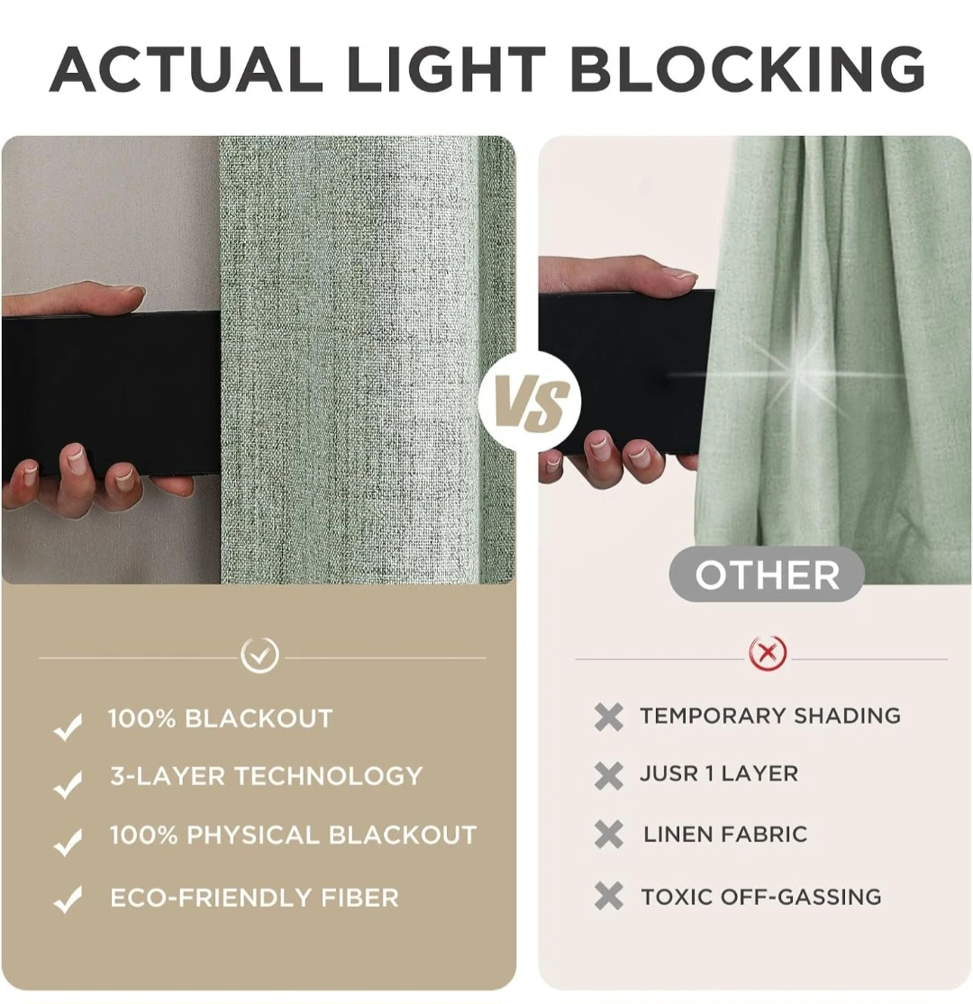 100% Blackout Thermal Insulated Curtains - photo 5