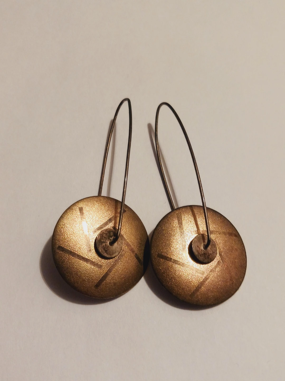 Sterling Silver 925 Designer Signed Kinetic Disc Earrings