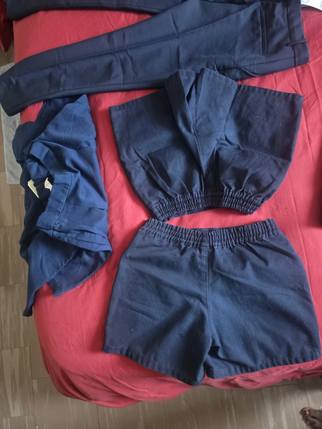 Set of navy blue school uniform shorts $8 each - photo 5