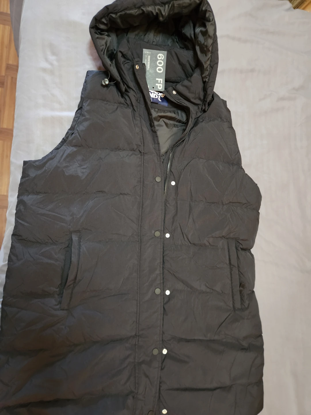 Lands' End Black Down Vest - photo 2