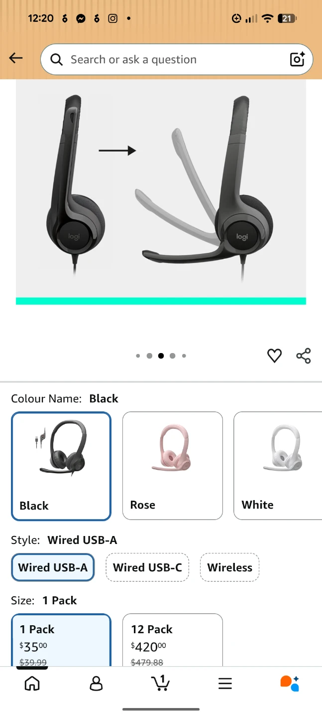 Logitech H390 Wired USB Computer Headset - photo 4