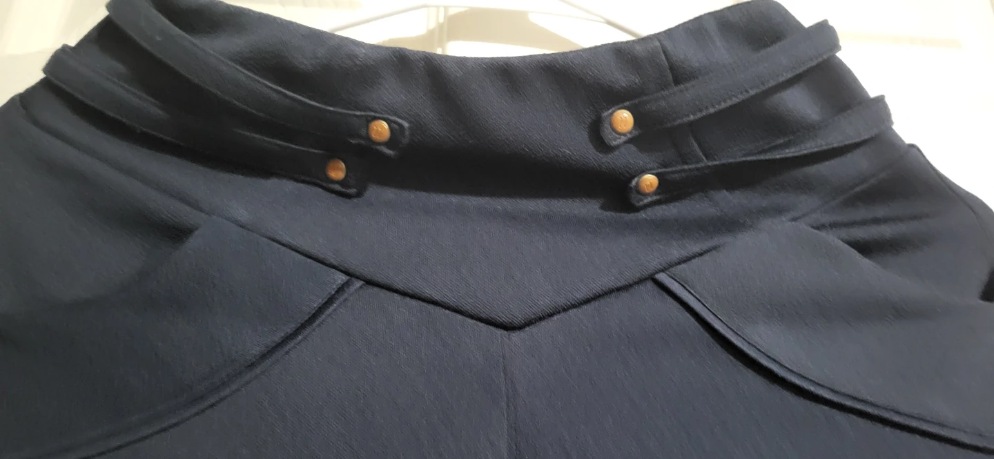 Syggy Navy Blue Flared Pants - photo 2