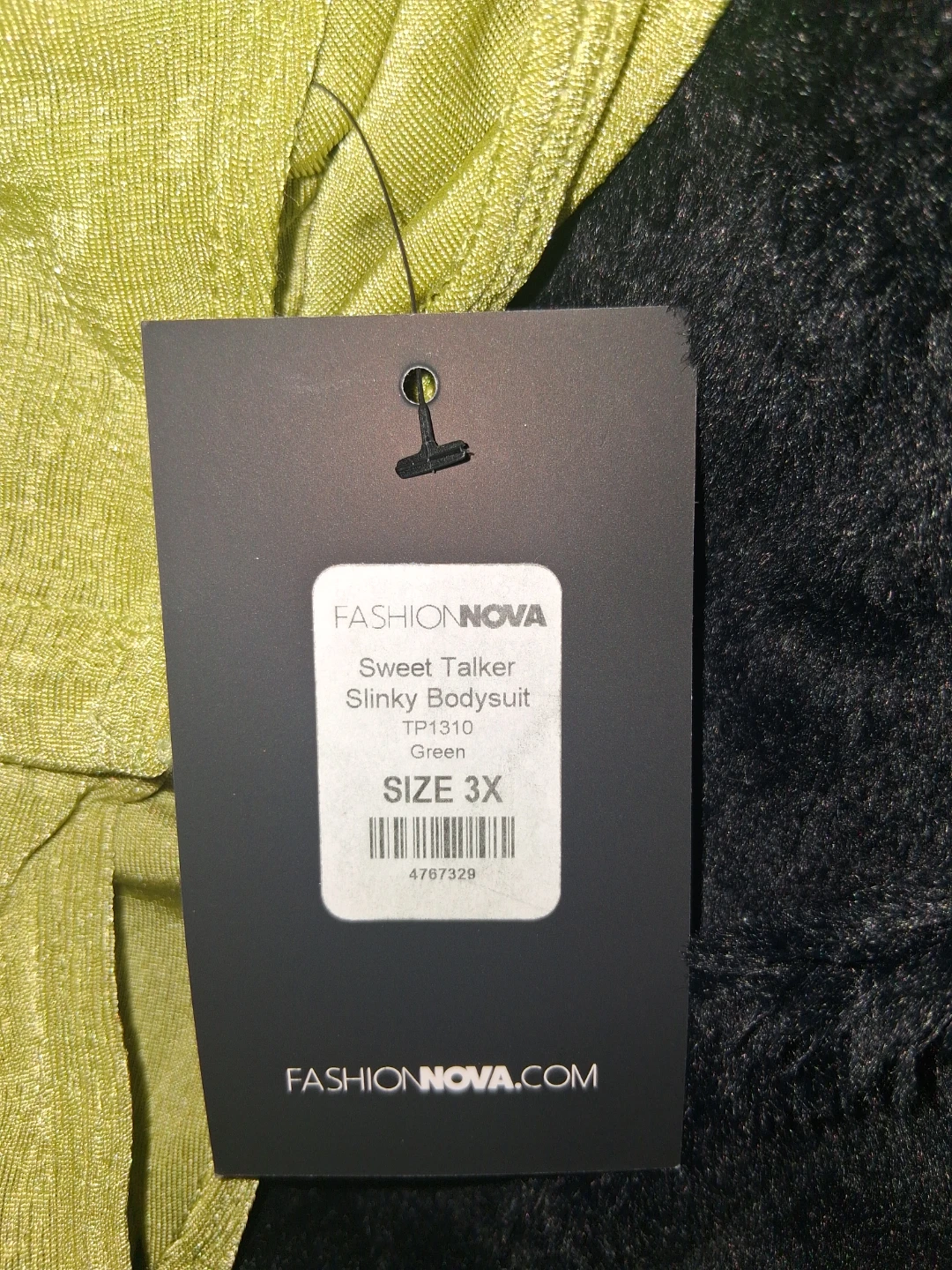 Fashion Nova Sweet Talker Slinky Bodysuit Green 3X - photo 2