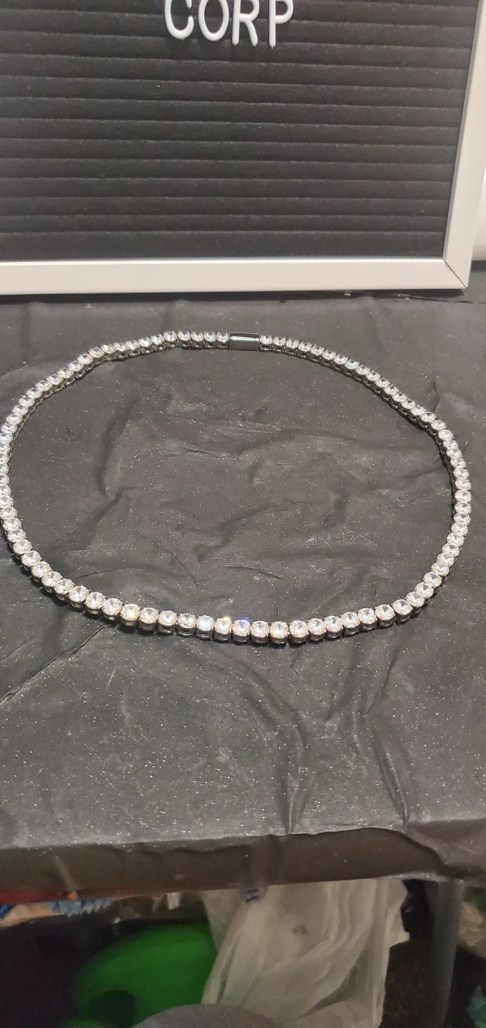 JCM CZ Stainless Steel Tennis Necklace - photo 2