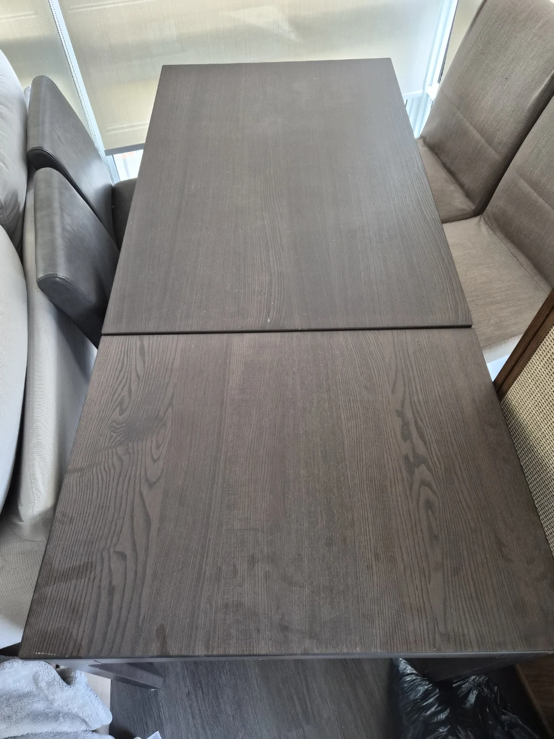 Ikea Vihals Extendable Dark Wood Dining Table - photo 4