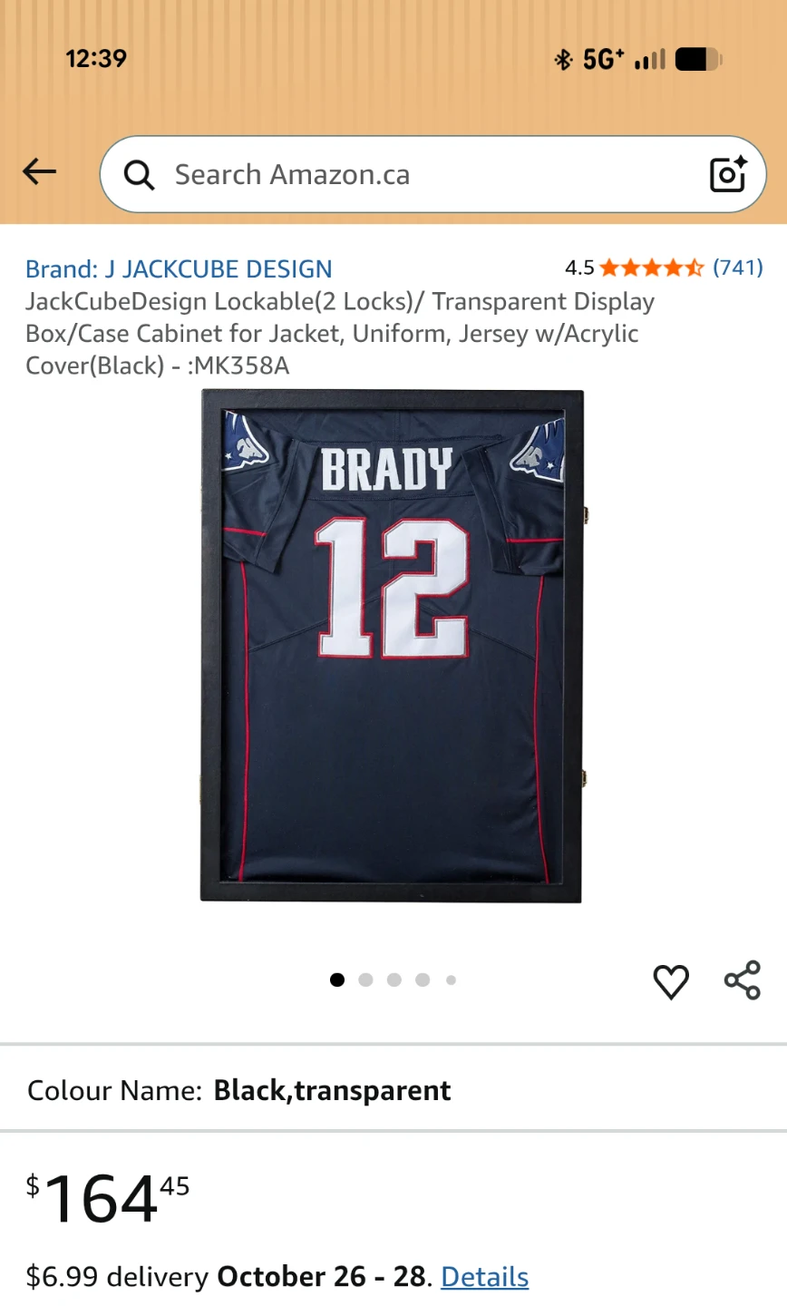 Jersey Display Case