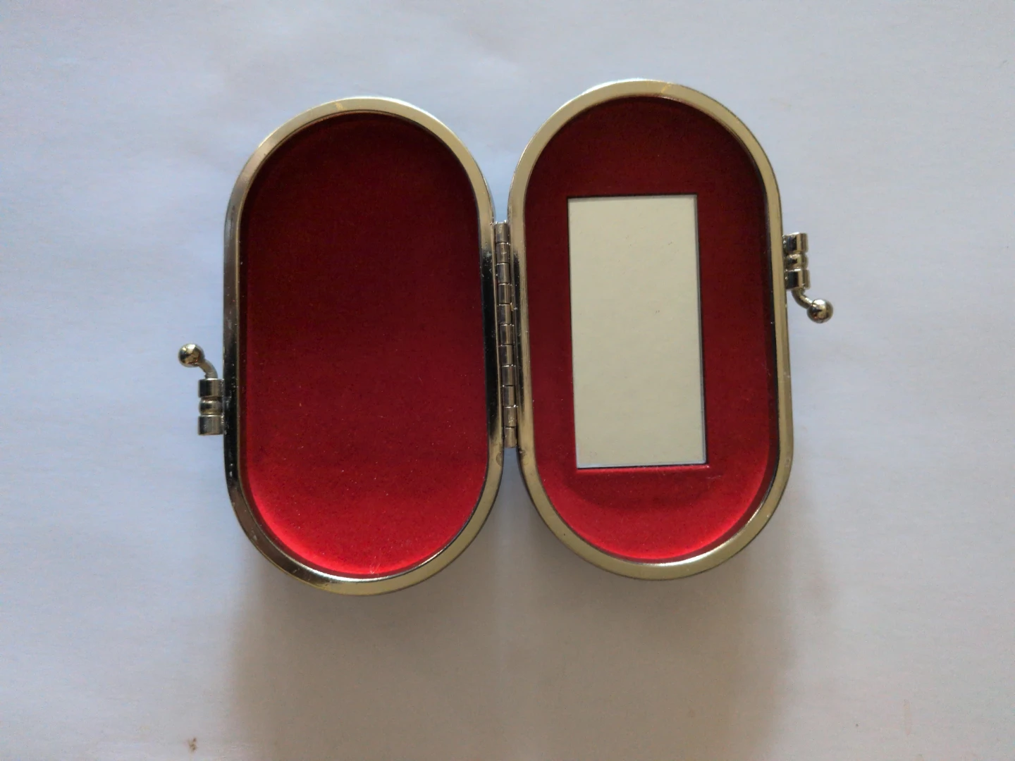 Oval Brocade Lipstick Case with Mirror - photo 2