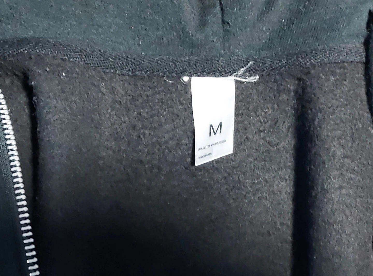 Two Black Zip-Up Hoodies