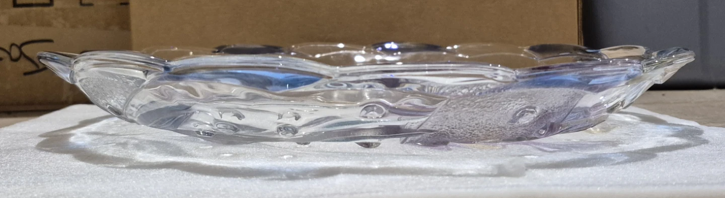 Decorative Glass Serving Plate with Fish Motif (Skokie) - photo 4