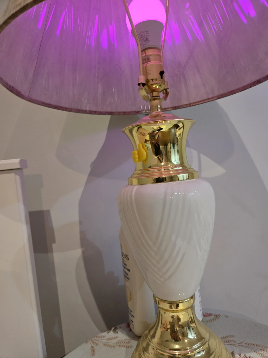 Decorative Table Lamp with Patterned Shade