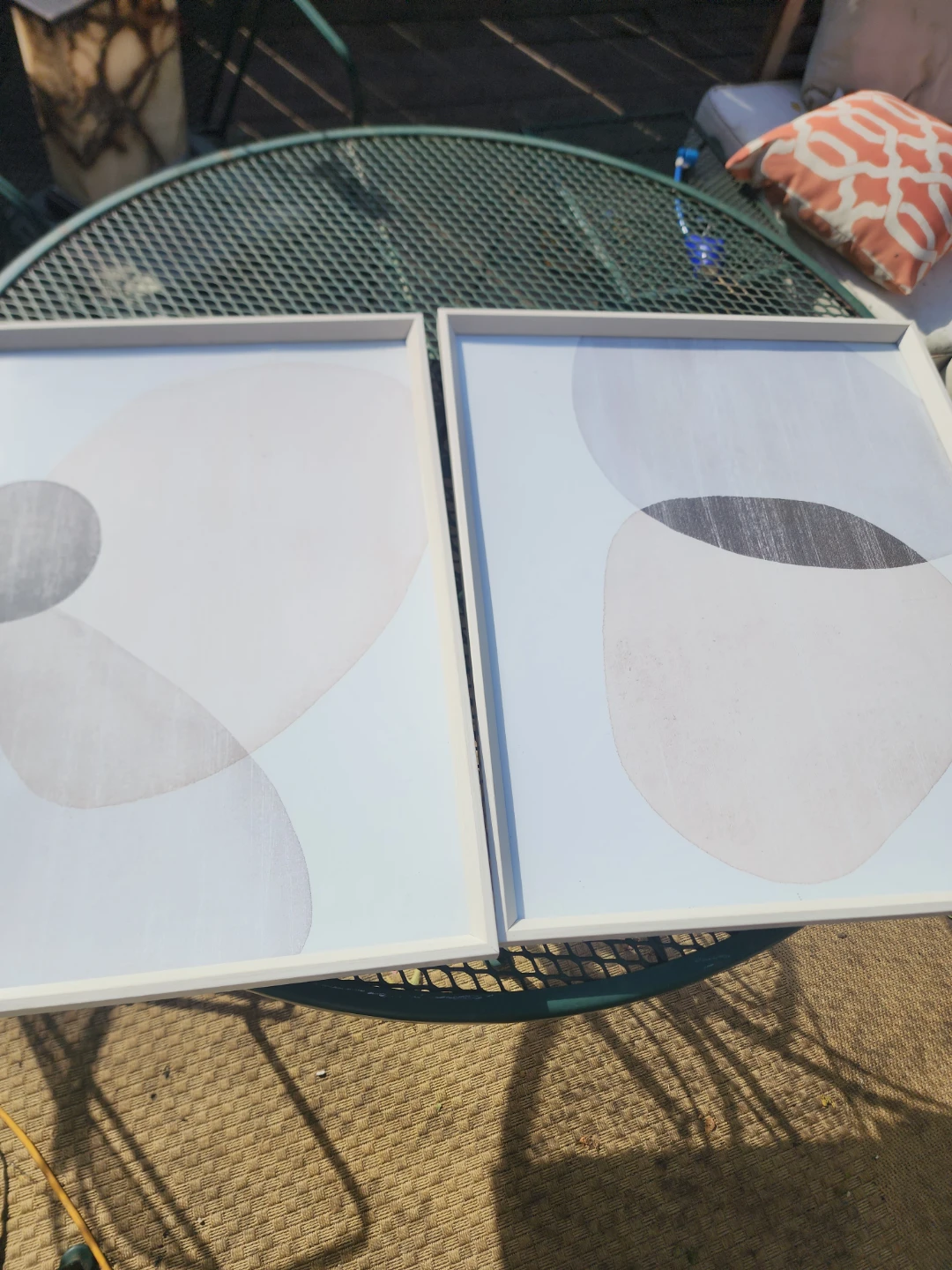 Set of Two Abstract Framed Prints - photo 2