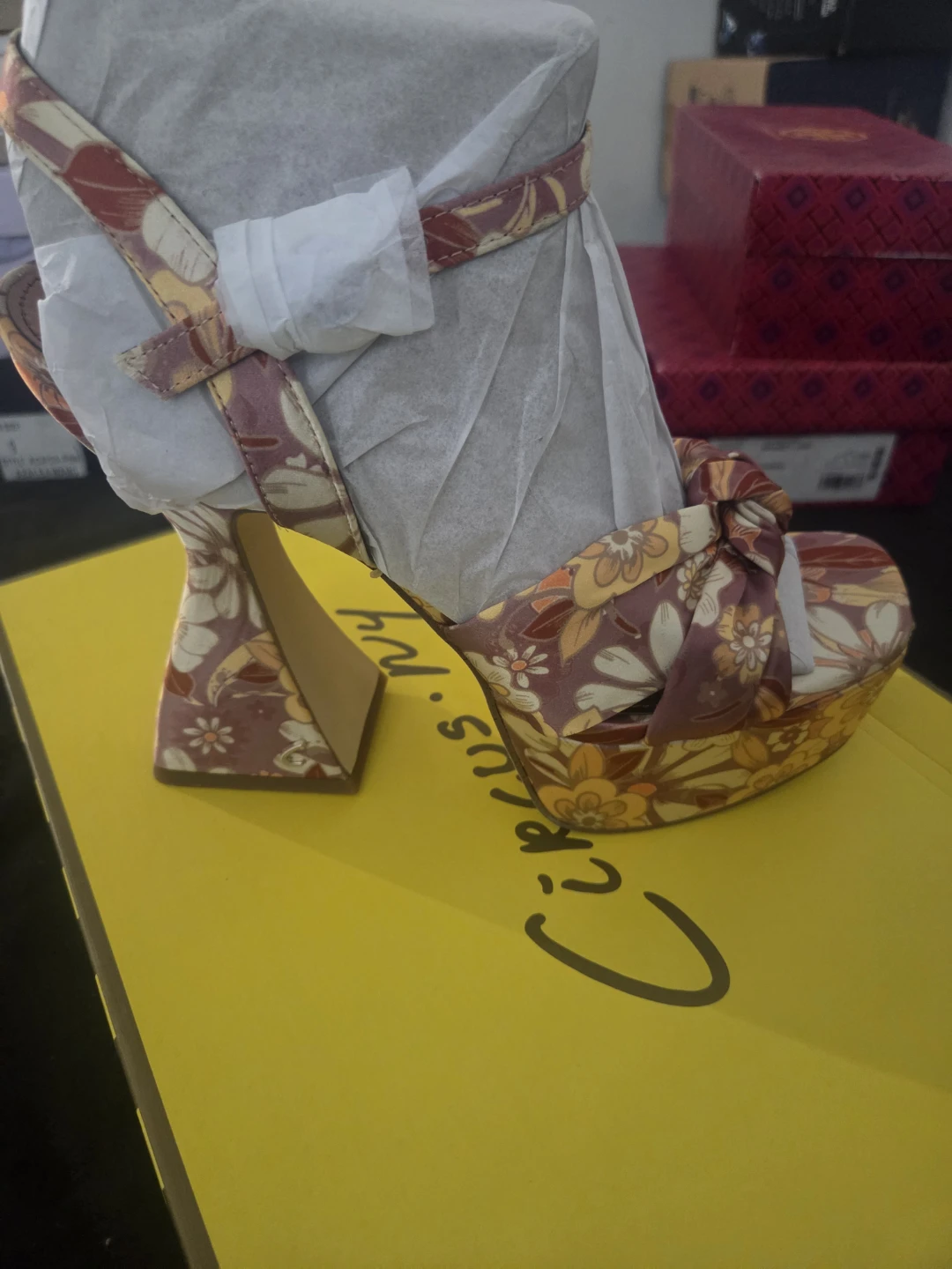 Circus NY Floral Platform Sandals