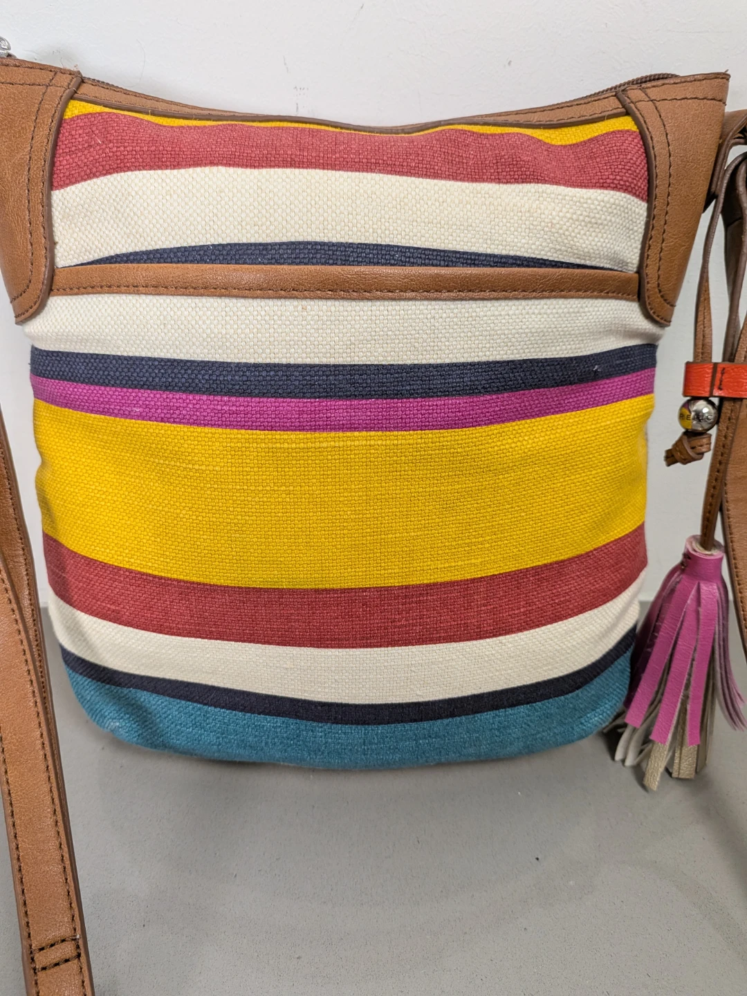 Relic Multi-Coloured Striped Crossbody Bag Fossil - photo 4