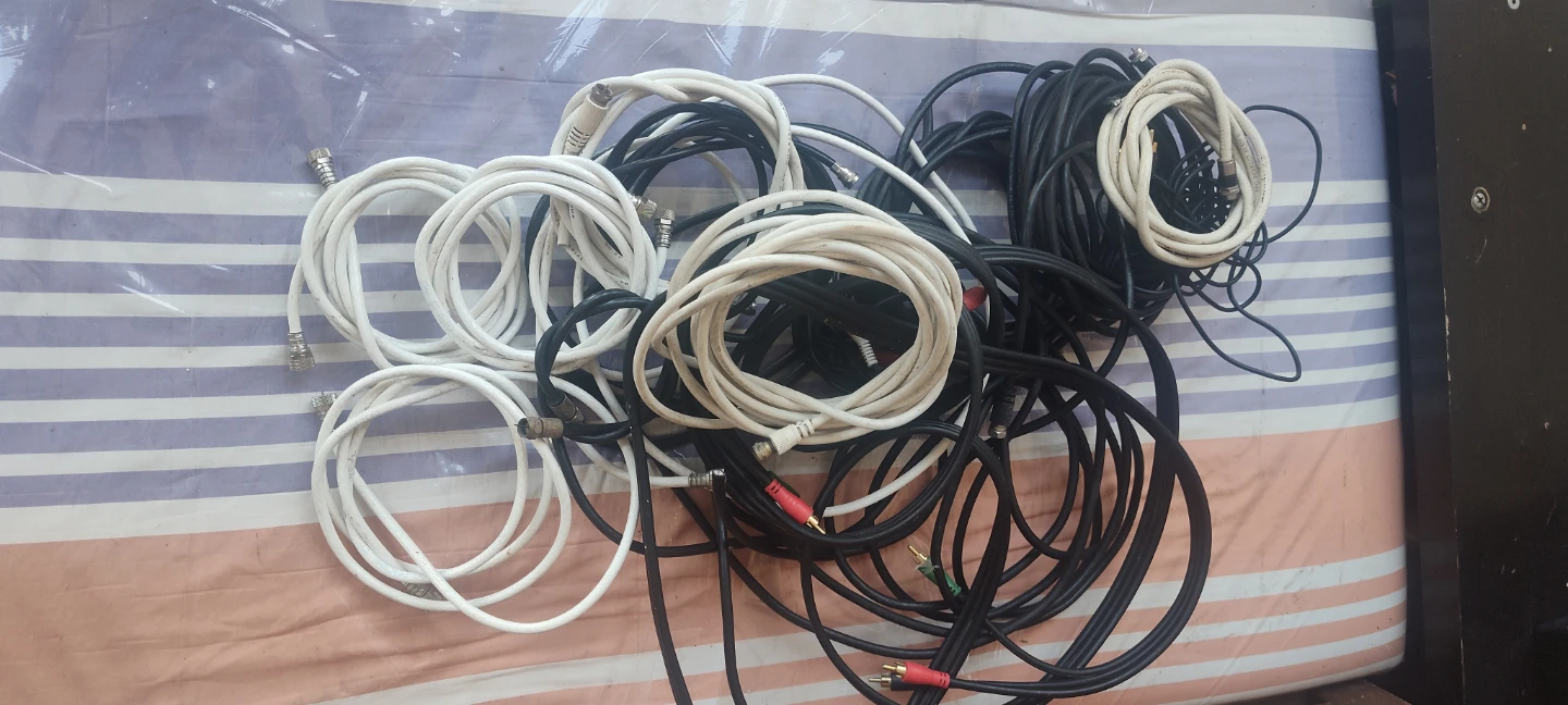 Assorted Coaxial and AV Cables