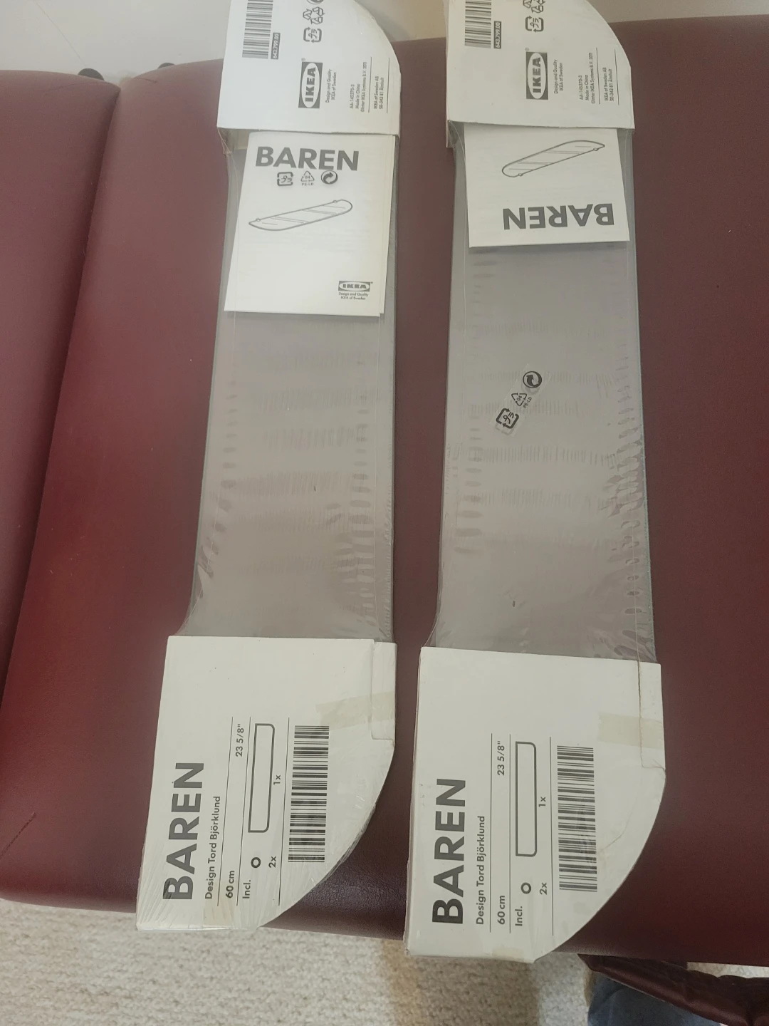 Two IKEA BAREN Glass Shelves - photo 4