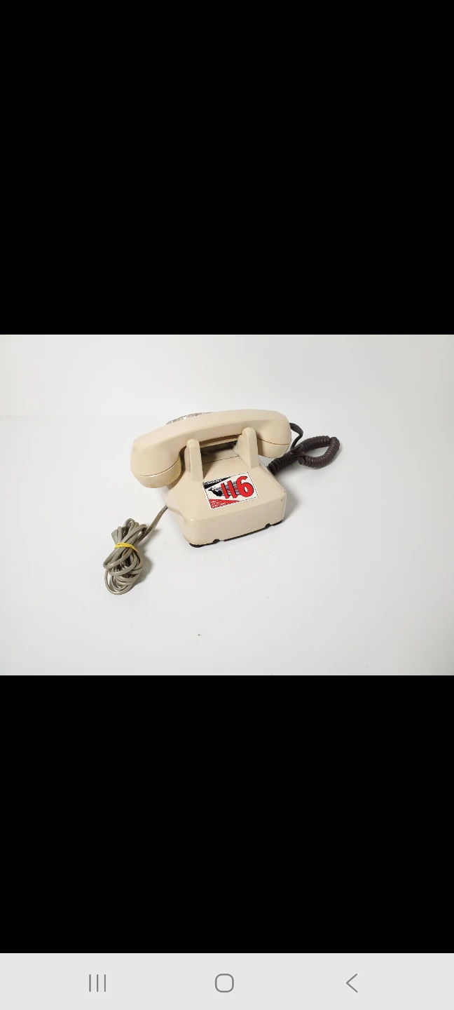 Vintage Beige Rotary Dial Telephone - photo 2