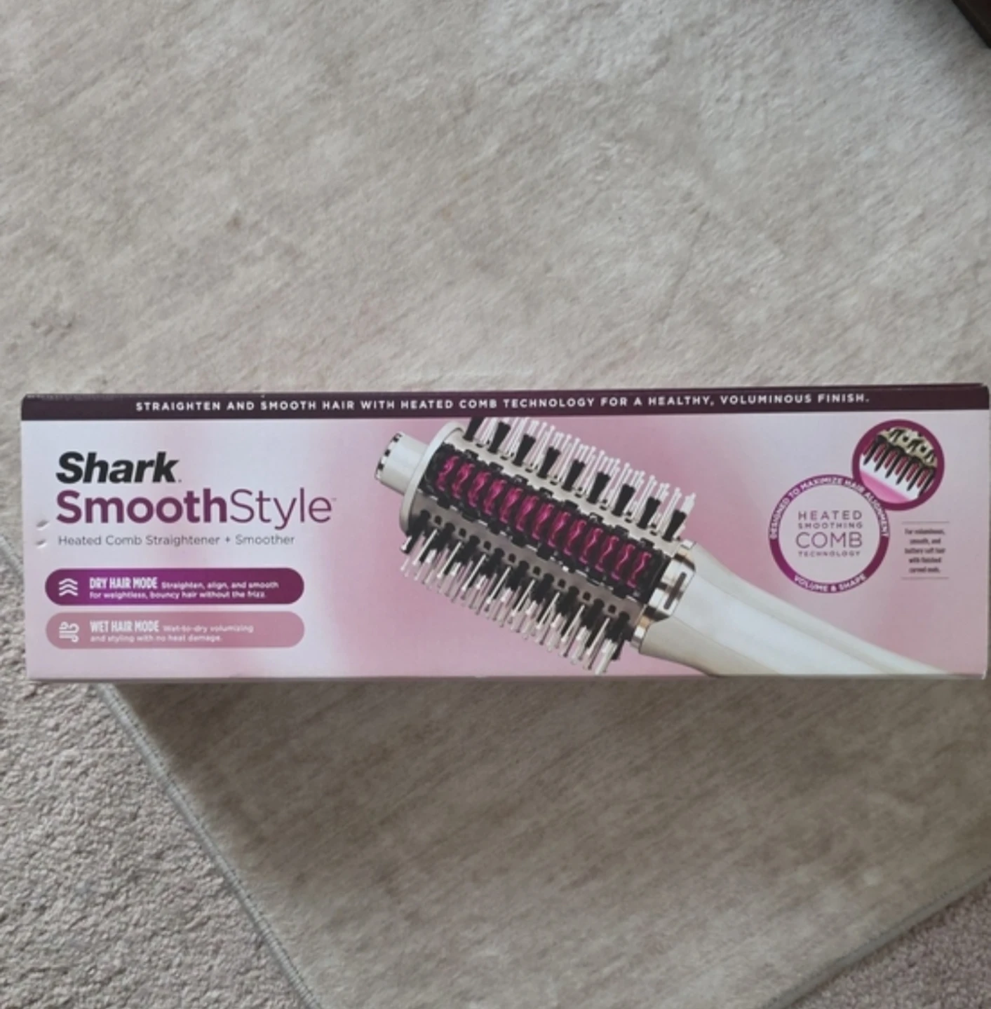 Shark SmoothStyle Heated Comb Straightener + Smoother