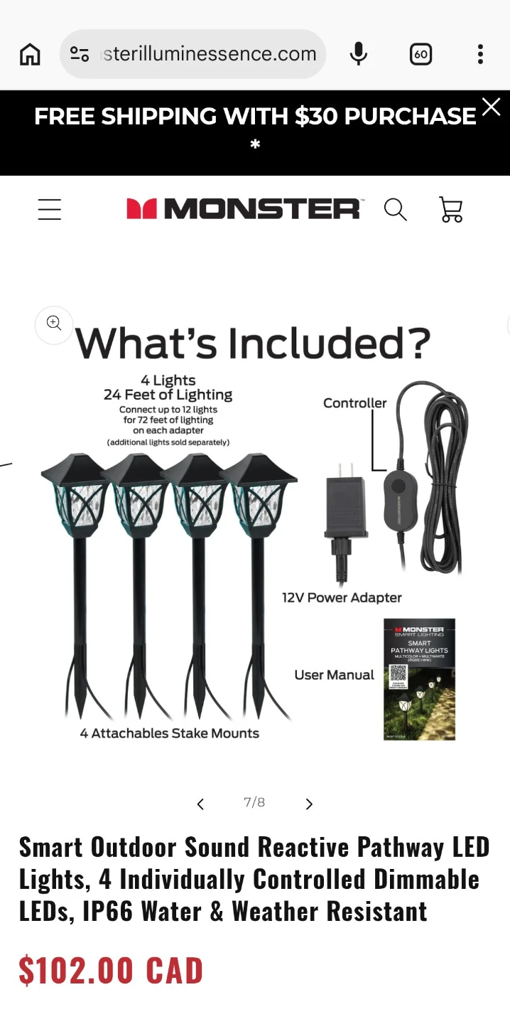 Monster Smart Outdoor Pathway LED Lights - photo 2