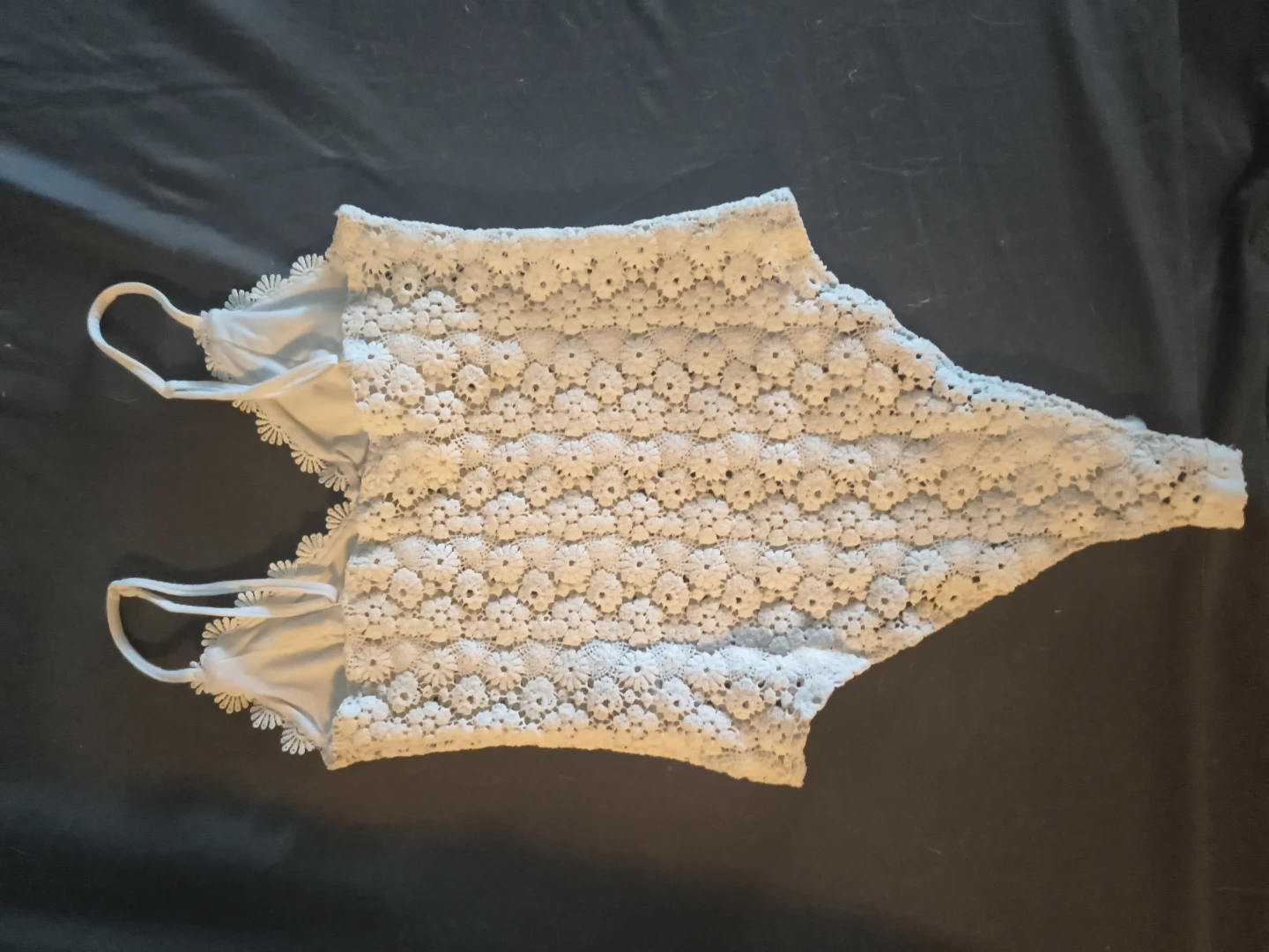 White lace crochet bodysuit - photo 2