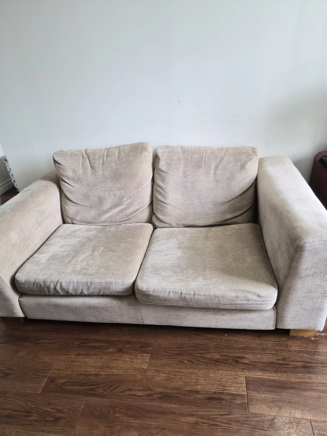 Beige Two-Seater Sofa