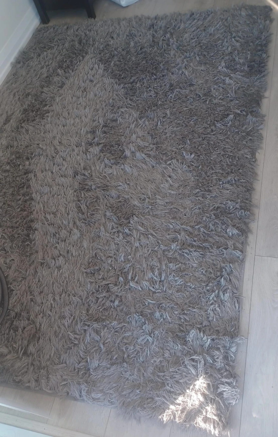 Grey Shag Area Rug