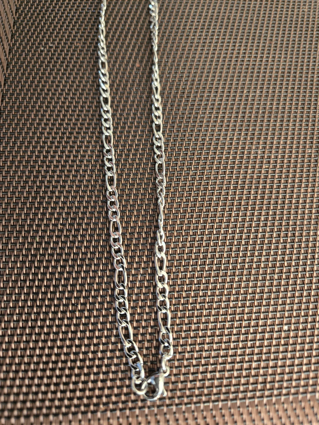 Silver-tone figaro chain necklace - photo 2